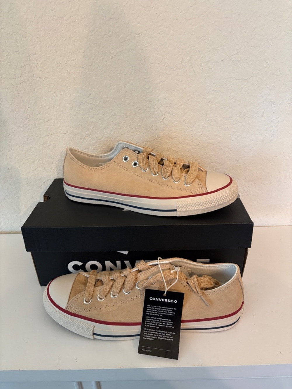 Converse Chuck Taylor All Star Ox A14811C Ivory Coastal Dune Size 8 Mens/10 Woma